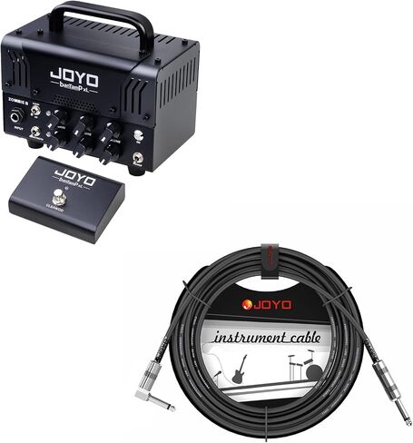 حزمة رأس JOYO Zombie II Tube Amp مع كابل أداة صوت أحادية CM-12 زاوية مستقيمة إلى اليمين in Kuwait