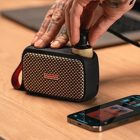 Positive Grid Spark GO + Carry Case Bundle – 5W Ultra-Portable Smart Guitar Amp & Bluetooth Speaker with Smart App for Electric Guitar, Acoustic or Bass in Kuwait