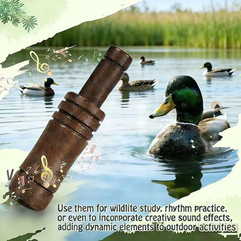 12-Piece Wooden Bird Whistle Set Handcrafted bird whistles- bird watching gifts- For nature enthusiasts, outdoor exploration- and education Includes portable storage pouch | Gifts for bird lovers in Kuwait