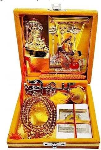 Shri Baglamukhi Kavach Yantra Box for Goddess Baglamukhi Pujan Religious Gift for Home Office Diwali Pooja Item Pack Of 1 in Kuwait
