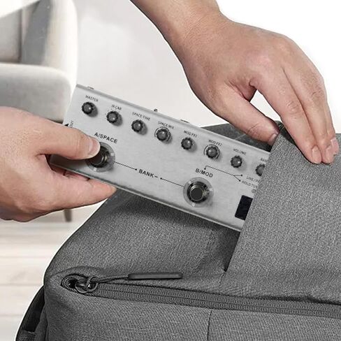Multi Effects Bass Guitar Pedal, Digital Rechargeable Electric Guitar Effector with 36 Tones, 9 AMP, 8 IR, Customizable Presets for Music Editing in Kuwait