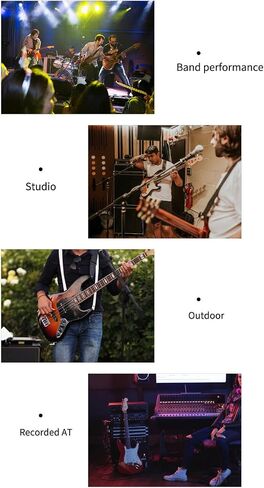 Multi Effects Bass Guitar Pedal, Digital Rechargeable Electric Guitar Effector with 36 Tones, 9 AMP, 8 IR, Customizable Presets for Music Editing in Kuwait