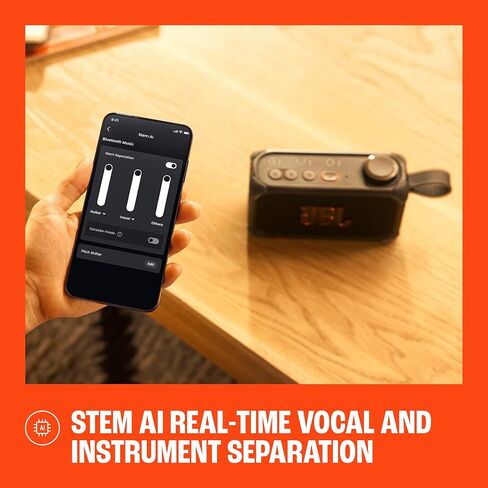 JBL Bandbox Solo - مضخم صوت ومكبر صوت مدمج يعمل بالذكاء الاصطناعي مع أدوات تدريب مدمجة وشاشة بكسل LED كبيرة وواجهة صوت مدمجة وما يصل إلى 6 ساعات من وقت التشغيل (أسود) in Kuwait