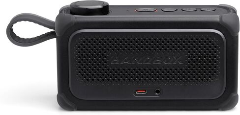 JBL Bandbox Solo - مضخم صوت ومكبر صوت مدمج يعمل بالذكاء الاصطناعي مع أدوات تدريب مدمجة وشاشة بكسل LED كبيرة وواجهة صوت مدمجة وما يصل إلى 6 ساعات من وقت التشغيل (أسود) in Kuwait