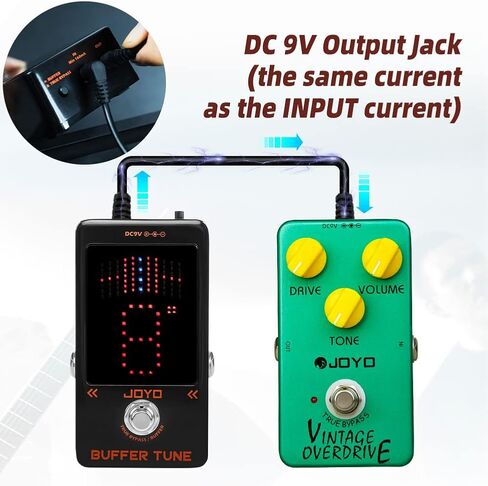 JOYO R-27 Bass Compressor Guitar Pedal, R-28 Bass High Gain Overdrive Effect Pedal and JF-19 Buffer Tuner Pedal in Kuwait