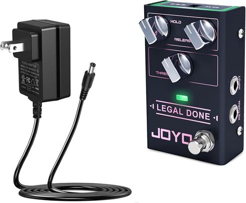 JOYO Noise Gate Pedal (LEGAL DONE R-23) Bundle with JOYO DC 9V 500mA Guitar Pedal Power Supply Adapter in Kuwait