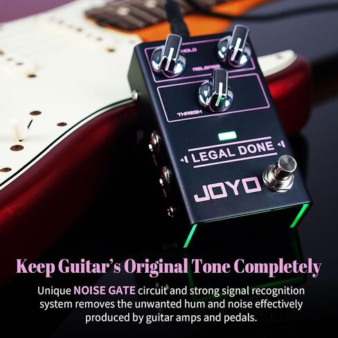 JOYO Noise Gate Pedal (LEGAL DONE R-23) Bundle with JOYO DC 9V 500mA Guitar Pedal Power Supply Adapter in Kuwait