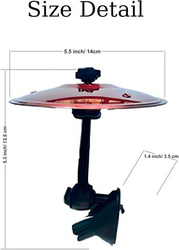 Car Crash Cymbal Air Vent, Mini Metal Drum Cymbals for Car Dashboard, Funny Musical Instruments Gadget Gift for Drummer Drivers, Suitable for All Vehicles (Red) in Kuwait