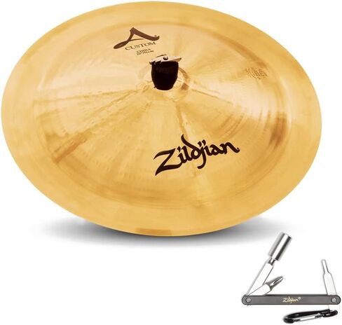 ZILDJIAN 20530 20" CUSTOM CHINA CAST BRONZE DRUMSET CYMBAL W/HIGH PROFILE With ZKEY in Kuwait