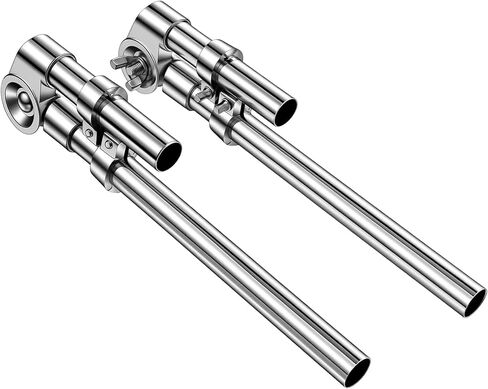 2 PCS Tom Drum Mount Brackets, Adjustable Tom Holder Arm, Sturdy Metal Mounting Stand for Tom Drums, Replacement Percussion Accessories in Saudi Arabia