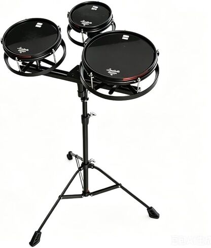 JBK Roto Tom Set 6/8/10 Inch Triangle 3 Toms, Tool-Free Instant Tuning, Height Adjustable Metal Stand, Live Performance Expand Percussion Drums in Saudi Arabia