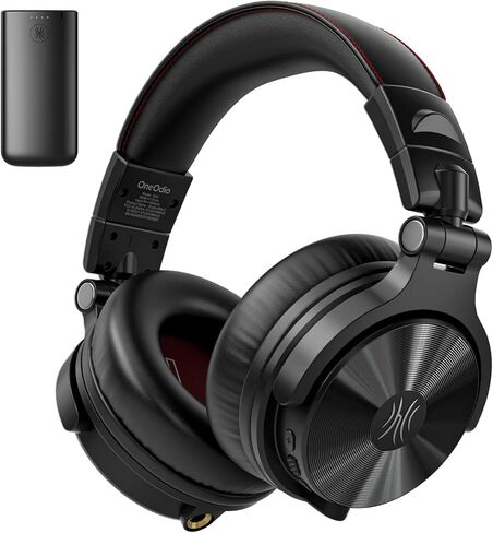 OneOdio Studio Max 2 Wireless DJ Headphones, 9ms Low Latency Hi-Res Audio Over Ear Studio Headphones with LDAC, 120H Playtime, Bluetooth Headphones Support 3.5MM 6.35MM for Guitar Keyboard in Saudi Arabia