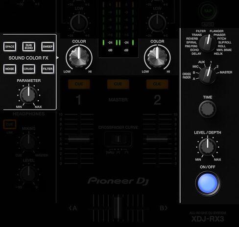 Pioneer DJ XDJ-RX3 2-Channel Performance All-in-One DJ System - Black Bundle with Case, Headphones, Cable and Austin Bazaar Polishing Cloth in Kuwait