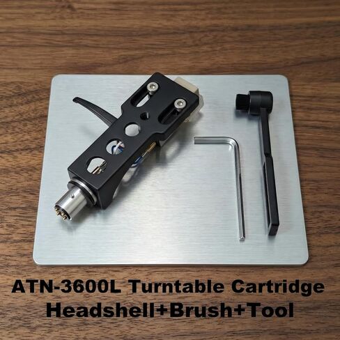 ATN-3600L Cartridge & Stylus Turntable Headshell, Black, with Cleaning Brush & Installation Tool, Turntable Cartridge，Compatible with Technics SL D1, SL D2, SL D3, SL D5 in Saudi Arabia