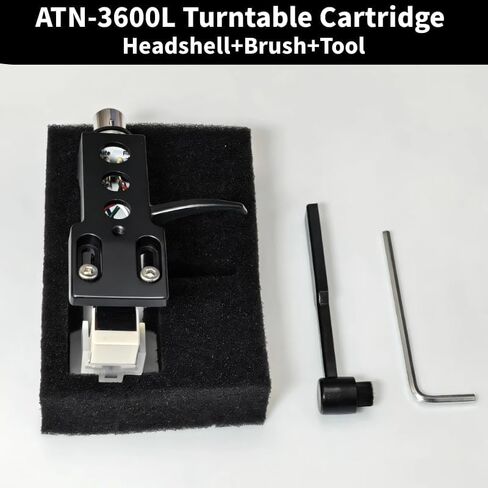 ATN-3600L Cartridge & Stylus Turntable Headshell, Black, with Cleaning Brush & Installation Tool, Turntable Cartridge，Compatible with Technics SL D1, SL D2, SL D3, SL D5 in Saudi Arabia