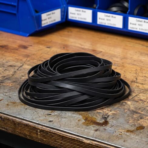 50Pcs Cassette Player Belts Rubber Flat Drive Belt Replacement Kit 40-135mm 4mm Width for Record Player Turntable VCR DVD Machines Electronic Devices Repair in Saudi Arabia