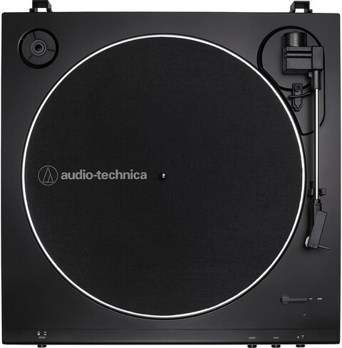 Audio-Technica AT-LP60XBT-USB Automatic Belt-Drive Turntable with Bluetooth, USB Bundle with 2 YR CPS Enhanced Protection Pack, Record Care Solution, Cleaning Kit, Stroboscope and Record Stabilizer in Saudi Arabia
