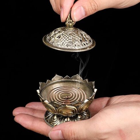 كلاسيكي لوتس بخور الموقد ， 3.8 "x3.8" × 33 " in Kuwait