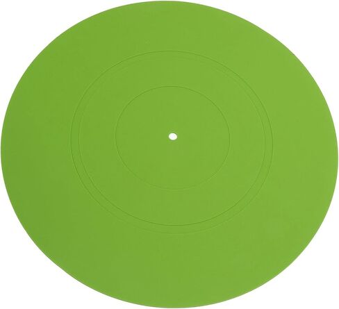 GOWENIC Turntable Platter Mat Absorbing Vibrational Energy Clearer Sound Reduce Noise for All Turntables 12in (Green) in Kuwait
