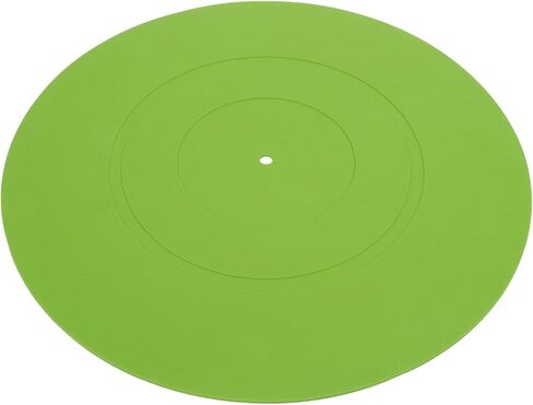 GOWENIC Turntable Platter Mat Absorbing Vibrational Energy Clearer Sound Reduce Noise for All Turntables 12in (Green) in Kuwait
