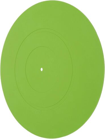 GOWENIC Turntable Platter Mat Absorbing Vibrational Energy Clearer Sound Reduce Noise for All Turntables 12in (Green) in Kuwait