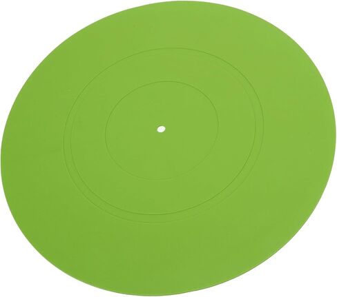 GOWENIC Turntable Platter Mat Absorbing Vibrational Energy Clearer Sound Reduce Noise for All Turntables 12in (Green) in Kuwait