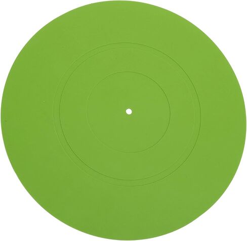 GOWENIC Turntable Platter Mat Absorbing Vibrational Energy Clearer Sound Reduce Noise for All Turntables 12in (Green) in Kuwait