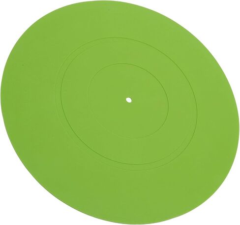 GOWENIC Turntable Platter Mat Absorbing Vibrational Energy Clearer Sound Reduce Noise for All Turntables 12in (Green) in Kuwait