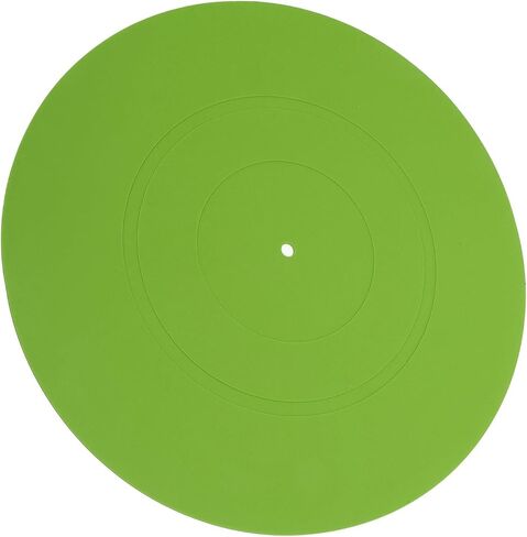 GOWENIC Turntable Platter Mat Absorbing Vibrational Energy Clearer Sound Reduce Noise for All Turntables 12in (Green) in Kuwait