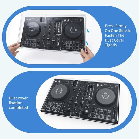 Dust Cover for Pioneer DDJ FLX4, It Prevents Dust from Entering the DDJ FLX4 Case, No Need to Disconnect the Cable, Protects Against Accidental Touches-Clear in Kuwait