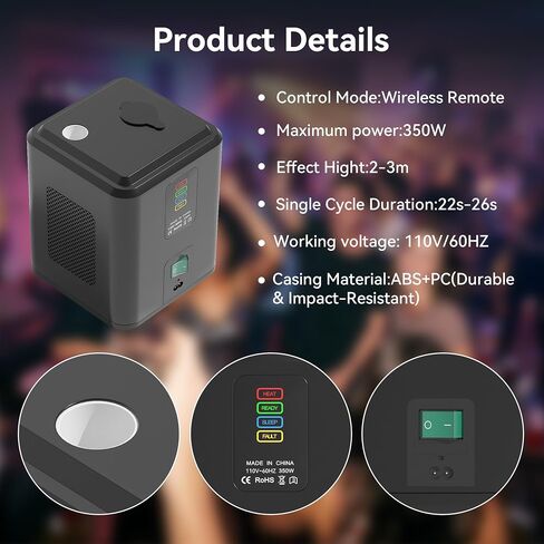 Wedding Party Machine Mini Stage, Remote Control, 6-10 ft Output for Weddings Sweet 16 Birthday Celebration, DJ Performance Corporate Event, Prom Nights（Material NOT Included） in Kuwait