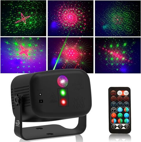 LED Disco Light RGB Sound-Activated Stage Light, Portable DJ Party Lighting with Remote Control for Home Room Karaoke Christmas Halloween Wedding Decor Stocking Stuffers in Kuwait