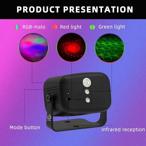 LED Disco Light RGB Sound-Activated Stage Light, Portable DJ Party Lighting with Remote Control for Home Room Karaoke Christmas Halloween Wedding Decor Stocking Stuffers in Kuwait