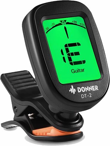 Donner Guitar Tuner Clip on-Accurate Chromatic,Acoustic Guitar Bass Violin Ukulele Tuner DT-2 in Kuwait