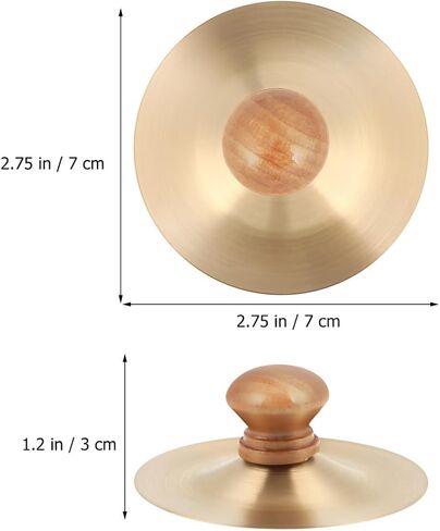 Finger Cymbals Handheld Small Practice Percussion Instrument for Kids Toddlers Music Dance Family Entertainment 2.75 Inch Pair in Kuwait