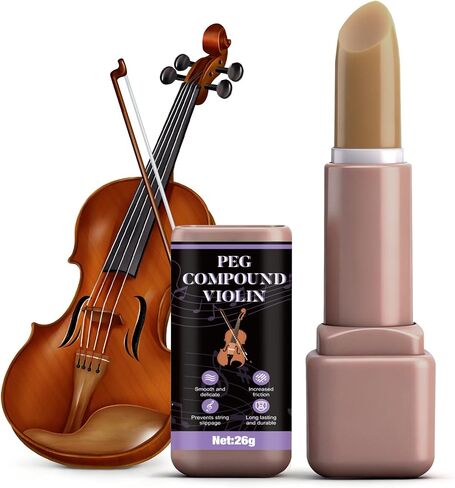 JAOJAO Violin Peg Compound, Peg Compound Violin Smooth and Delicate Effectively Fill Gaps Increase Friction Not Easy to Run Tune Small and Portable Extend The Life of The Tuning Pin, 26g in Kuwait