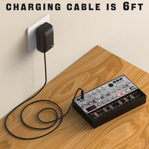 9V DC Power Adapter Charger for Korg KA-350, Korg Volca Syth Bass/FM/Keys/Beats/Synthesizer/Kick/Mix/Sample, Kross 61 Kross 88 Replacement Korg Volca Supply Cord in Kuwait