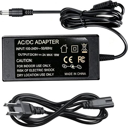 9V Electronic Keyboard Power Adapter | Fit for Roland PSB-120 PSB-1U ACB-120 ACF-120 ACK-120 ACI-120 VG-99 GT-10 SPD-SX AX-09 FA-06 SP-404 Power Cord Replacement in Kuwait