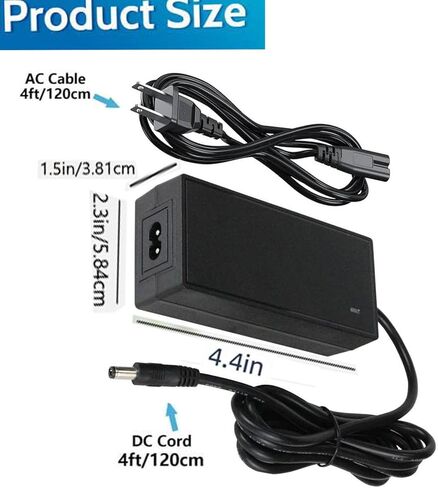 9V Electronic Keyboard Power Adapter | Fit for Roland PSB-120 PSB-1U ACB-120 ACF-120 ACK-120 ACI-120 VG-99 GT-10 SPD-SX AX-09 FA-06 SP-404 Power Cord Replacement in Kuwait