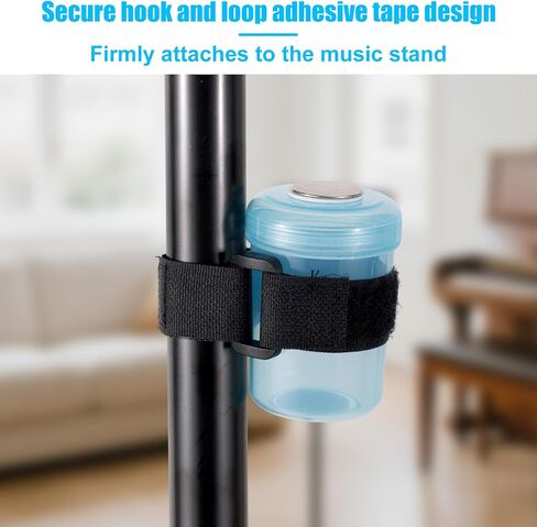 Bassoon & Oboe Reed Soaker Cup, Durable Magnetic Bassoon & Oboe Reed Soaker Cup with Hook and Loop Adhesive Tape for Music Students and Enthusiasts in Kuwait