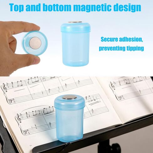 Bassoon & Oboe Reed Soaker Cup, Durable Magnetic Bassoon & Oboe Reed Soaker Cup with Hook and Loop Adhesive Tape for Music Students and Enthusiasts in Kuwait
