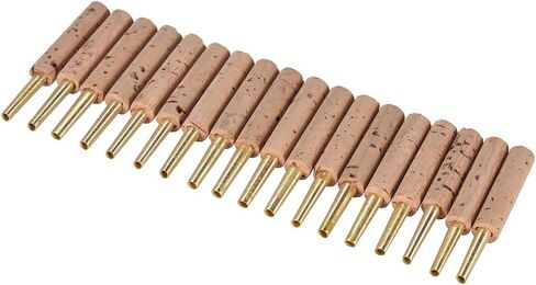 أنابيب Pongnas Oboe Reeds التيلة، 18 قطعة أنبوب نحاسي مع فلين صناعي، علبة بلاستيكية لتخزين ملحقات المزمار in Kuwait