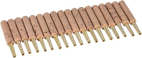 أنابيب Pongnas Oboe Reeds التيلة، 18 قطعة أنبوب نحاسي مع فلين صناعي، علبة بلاستيكية لتخزين ملحقات المزمار in Kuwait
