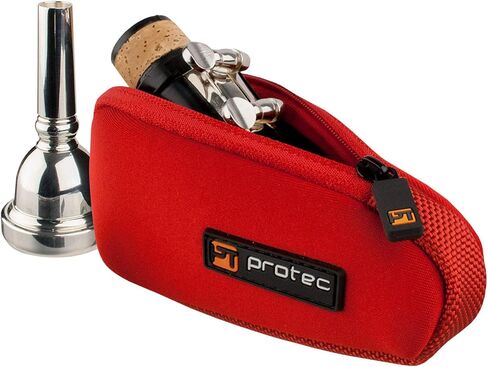 Protec Neoprene Trombone/Alto Saxophone Mouthpiece Pouch, Red (Model N264RX) in Kuwait