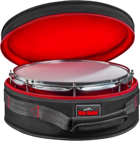 14"x5.5" Snare Drum Case - 12mm Thick Padded Drum Bag | Lightweight Travel Case for Drummers, Gig Transport & Storage in Kuwait