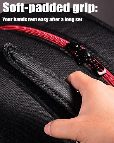 14"x5.5" Snare Drum Case - 12mm Thick Padded Drum Bag | Lightweight Travel Case for Drummers, Gig Transport & Storage in Kuwait
