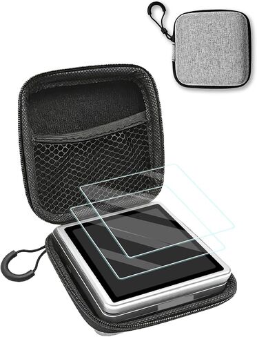 Carrying Case for Anbernic RG Rotate Premium Storage Bag,Tailored for Comprehensive Protection,Drop-proof, Scratch-proof, and Wear-resistant,with 2 Pack Screen Protector,Gray. in Kuwait
