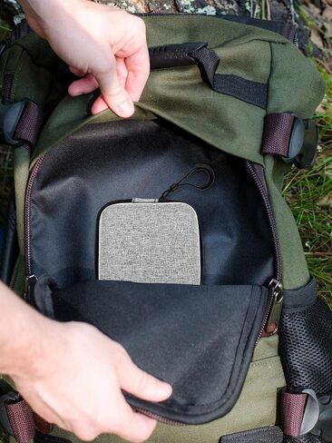 Carrying Case for Anbernic RG Rotate Premium Storage Bag,Tailored for Comprehensive Protection,Drop-proof, Scratch-proof, and Wear-resistant,with 2 Pack Screen Protector,Gray. in Kuwait