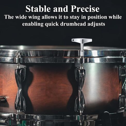 Drum Key 3 Pack Drum Keys for Tuning Drums, Universal Drums Tuning Keys with Continuous Standard Motion Speed Key, Standard 1/4" Socket, Multi Tool Chrome Plated Steel Tuners with Keyhole in Kuwait