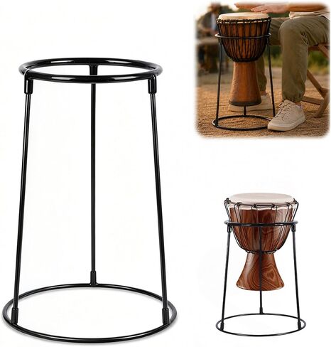 حامل أرضي محمول من Djembe، حامل بونغوس من الفولاذ الكربوني خفيف الوزن لطبول بونغوس الأفريقية مقاس 8.5 بوصة - 12 بوصة in Kuwait